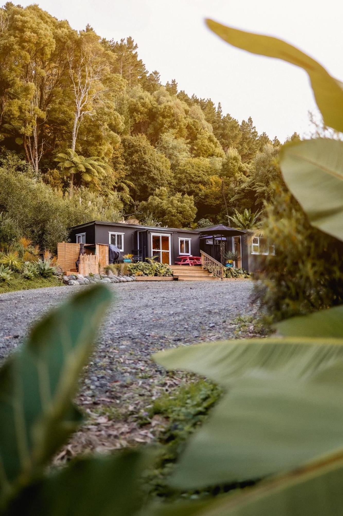Oakura Kaitake Kabana - Unique, Off-Grid, Studio Retreat מראה חיצוני תמונה